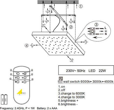 Plafoniera-Trio-Lighting-TR-TITUS-22W-LED-2100LM-bianco-dinamico-dimmerabile-lampada-parete-soffitto-cielo-stellato