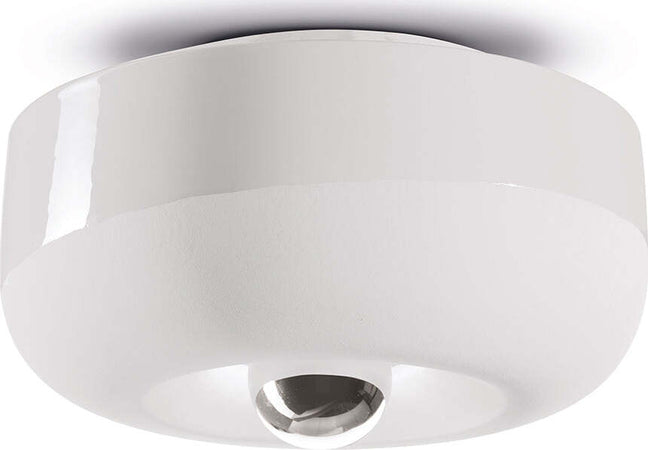 Plafoniera-Vintage-Decò-Bellota-Ceramica-Bianco-Grezzo-1-Luce-E27