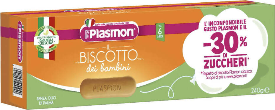 PLASMON Biscotti -30% Zuccheri Low Sugar Sugar Reduction 240g Senza Olio di Palma Prodotto in Italia Biscotti Sanitaria Gioia del Bimbo - Villa San Giovanni, Commerciovirtuoso.it
