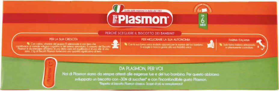 PLASMON Biscotti -30% Zuccheri Low Sugar Sugar Reduction 240g Senza Olio di Palma Prodotto in Italia Biscotti Sanitaria Gioia del Bimbo - Villa San Giovanni, Commerciovirtuoso.it