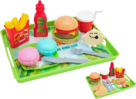 Playset-cucina-Globo-40405-COSE-DI-CASA-Fast-Food-con-Accessori-Assort