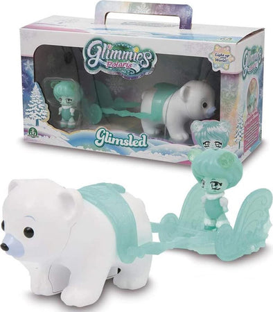 Playset-Glimmies-Glimsled-con-1-Polaris-Giocattolo-Bambini-con-Slitta-e-Orso