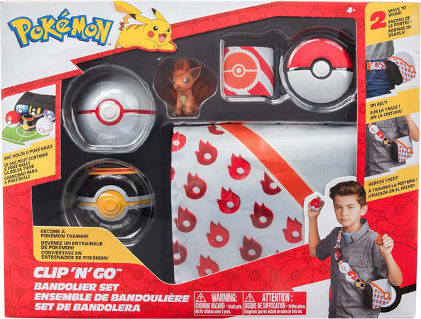 Pokemon-Clip-'N'-GO-Sfera-Pokeball-con-Vulpix-Personaggio-da-6,7-cm-Idea-Regalo
