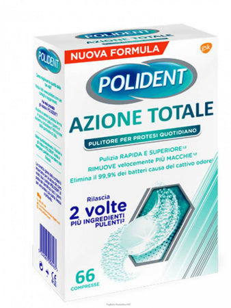 Polident Azione Totale Pulitore Per Protesi Quotidiano 66 Compresse Gsk