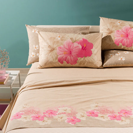 Completo Lenzuola In Cotone Polinesia - Caleffi