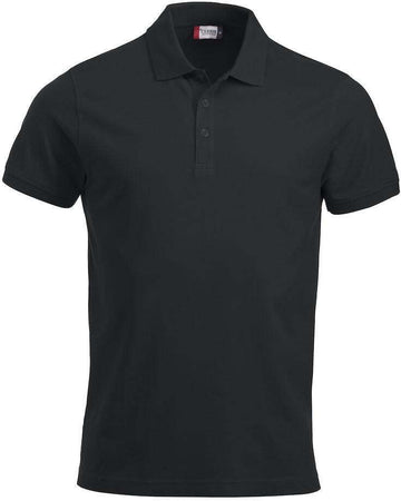 Polo Clique Classic Lincoln Nero Taglie Forti Polo Cotone 200 Grammi
