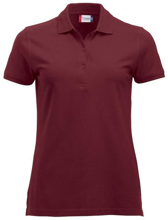 Polo Clique Classic Marion Donna Bordeaux Polo Cotone 200 Grammi