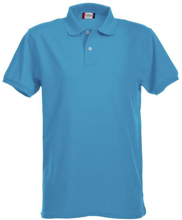 Polo Clique Premium Elasticizzata Turchese 215 Grammi