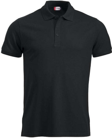 Polo Manhattan Nero Polo Uomo Misto Cotone Taglie Forti