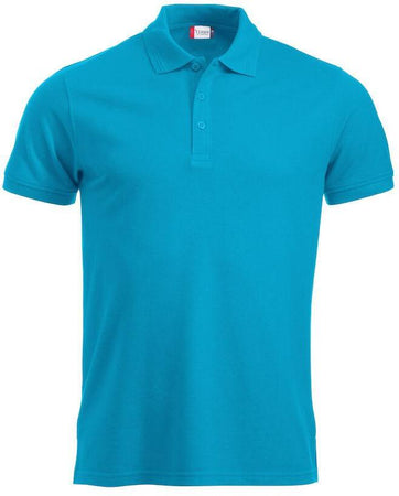 Polo Manhattan Turchese Azzurro Polo Uomo Misto Cotone Taglie Forti