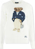 Polo Ralph Lauren Donna Maglione ''polo Bear'' In Cotone Girocollo Bianco Orsetto Ricamato Moda/Donna/Abbigliamento/Maglioni e cardigan/Maglioni Euforia - Bronte, Commerciovirtuoso.it