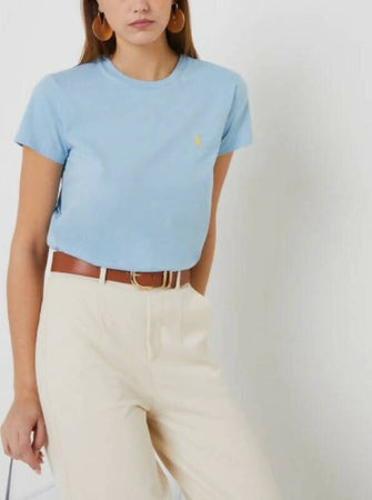 Polo Ralph Lauren Donna Short Sleeve - T-shirt Basic Moda/Donna/Abbigliamento/T-shirt top e bluse/T-shirt Euforia - Bronte, Commerciovirtuoso.it