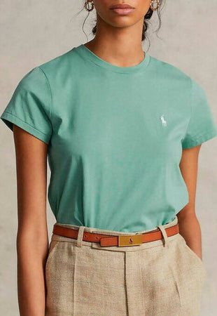 Polo Ralph Lauren Donna Short Sleeve - T-shirt Basic Moda/Donna/Abbigliamento/T-shirt top e bluse/T-shirt Euforia - Bronte, Commerciovirtuoso.it