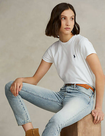 Polo Ralph Lauren Donna Short Sleeve - T-shirt Basic Moda/Donna/Abbigliamento/T-shirt top e bluse/T-shirt Euforia - Bronte, Commerciovirtuoso.it