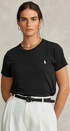 Polo Ralph Lauren Donna Short Sleeve - T-shirt Basic Moda/Donna/Abbigliamento/T-shirt top e bluse/T-shirt Euforia - Bronte, Commerciovirtuoso.it