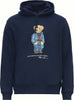 Polo-Ralph-Lauren-Felpa-Uomo-Blu-In-Cotone-Con-Cappuccio-E-Polo-Bear-Stampato-Sul-Petto