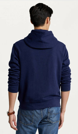 Polo-Ralph-Lauren-Felpa-Uomo-Blu-In-Cotone-Con-Cappuccio-E-Polo-Bear-Stampato-Sul-Petto
