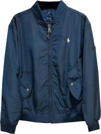 Polo-Ralph-Lauren-Giacca-Leggera-Uomo-Impermeabile-Bomber-Uomo-Pony-Ricamato-Tasche-E-Zip