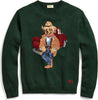 Polo Ralph Lauren Maglione Polo Bear Uomo Verde Orsetto Ricamato Girocollo A Coste 100% Cotone Moda/Donna/Abbigliamento/Maglioni e cardigan/Maglioni Euforia - Bronte, Commerciovirtuoso.it