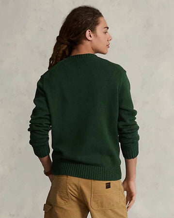 Polo Ralph Lauren Maglione Polo Bear Uomo Verde Orsetto Ricamato Girocollo A Coste 100% Cotone Moda/Donna/Abbigliamento/Maglioni e cardigan/Maglioni Euforia - Bronte, Commerciovirtuoso.it