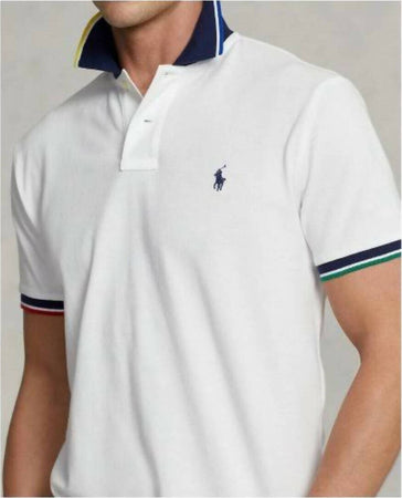 Polo Ralph Lauren Polo Uomo Custom Slim Fit Mnaiche Corte Moda/Uomo/Abbigliamento/T-shirt polo e camicie/Polo Euforia - Bronte, Commerciovirtuoso.it