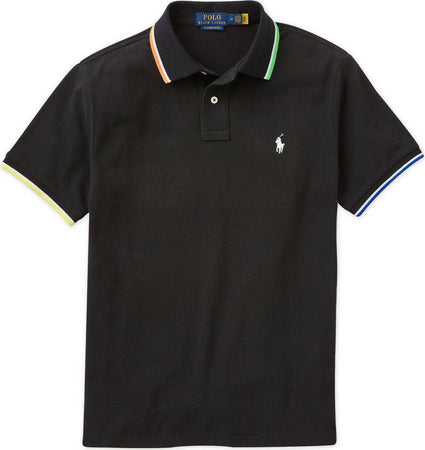 Polo Ralph Lauren Polo Uomo Custom Slim Fit Mnaiche Corte Moda/Uomo/Abbigliamento/T-shirt polo e camicie/Polo Euforia - Bronte, Commerciovirtuoso.it