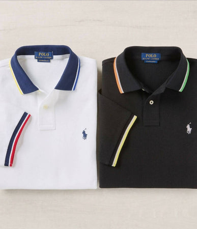 Polo Ralph Lauren Polo Uomo Custom Slim Fit Mnaiche Corte Moda/Uomo/Abbigliamento/T-shirt polo e camicie/Polo Euforia - Bronte, Commerciovirtuoso.it