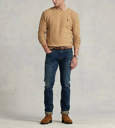 Polo Ralph Lauren Pullover Uomo Girocollo Con Trecce In Lana Merino Maglione Uomo Intrecciato Sottile Pony Cavallino Logo Polo Ralph Lauren Ricamato Moda/Uomo/Abbigliamento/Maglioni e cardigan/Maglioni Euforia - Bronte, Commerciovirtuoso.it