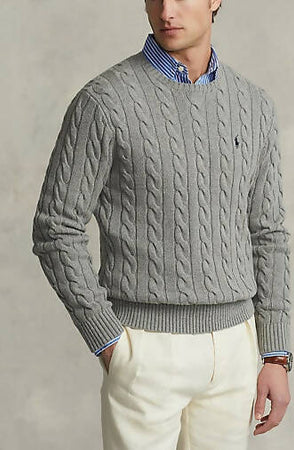 Polo Ralph Lauren Pullover Uomo Girocollo Con Trecce In Lana Merino Maglione Uomo Intrecciato Sottile Pony Cavallino Logo Polo Ralph Lauren Ricamato Moda/Uomo/Abbigliamento/Maglioni e cardigan/Maglioni Euforia - Bronte, Commerciovirtuoso.it
