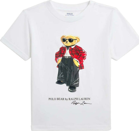 Polo-Ralph-Lauren-T-Shirt-Donna-Polo-Bear-Slim-Fit-Mezze-Maniche-Con-Orsetto