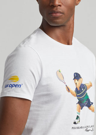 Polo-Ralph-Lauren-T-shirt-Uomo-Orsetto-Tennis-Us-Open-Polo-Bear-In-Jersey