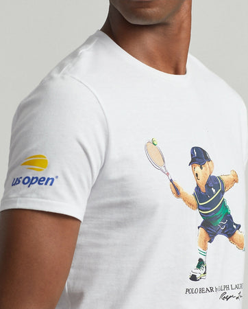 Polo-Ralph-Lauren-T-shirt-Uomo-Orsetto-Tennis-Us-Open-Polo-Bear-In-Jersey