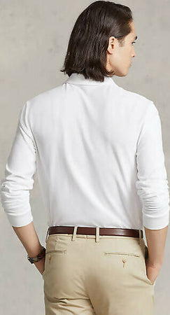 Polo Ralph Lauren Uomo Maglia A Maniche Lunghe Con Colletto Custom Slim Fit Moda/Uomo/Abbigliamento/Abbigliamento sportivo/Camicie e T-shirt sportive/Polo Euforia - Bronte, Commerciovirtuoso.it