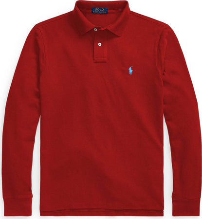 Polo Ralph Lauren Uomo Maglia a Maniche Lunghe con Colletto Custom Slim Fit Moda/Uomo/Abbigliamento/Abbigliamento sportivo/Camicie e T-shirt sportive/Polo Euforia - Bronte, Commerciovirtuoso.it