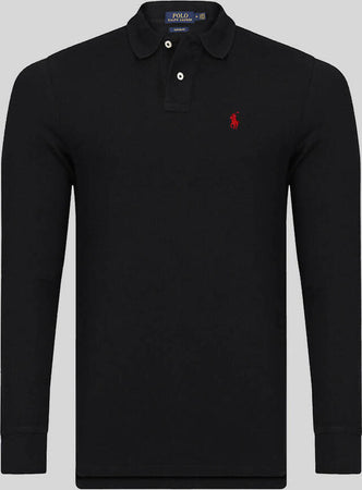 Polo Ralph Lauren Uomo Maglia A Maniche Lunghe Con Colletto Custom Slim Fit Moda/Uomo/Abbigliamento/Abbigliamento sportivo/Camicie e T-shirt sportive/Polo Euforia - Bronte, Commerciovirtuoso.it