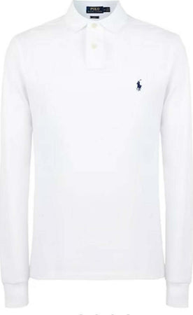 Polo Ralph Lauren Uomo Maglia A Maniche Lunghe Con Colletto Custom Slim Fit Moda/Uomo/Abbigliamento/Abbigliamento sportivo/Camicie e T-shirt sportive/Polo Euforia - Bronte, Commerciovirtuoso.it