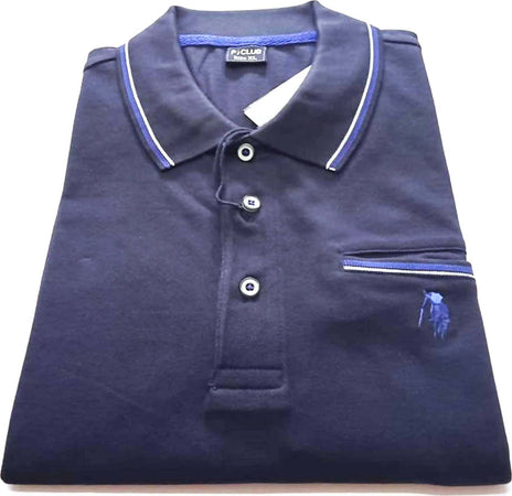 ART. P22145 Polo Classica Uomo Tinta Unita P-Club Mezze Maniche Maglia Maniche Corte Colletto 3 Bottoni Made in Italy Maglia Estiva con Taschino ART. P22145 MAGLIA UOMO POLO M/M L'Orchidea - Siderno, Commerciovirtuoso.it