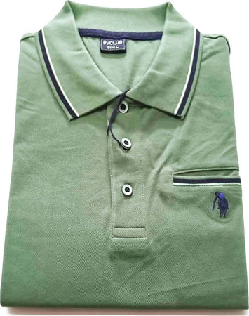 ART. P22145 Polo Classica Uomo Tinta Unita P-Club Mezze Maniche Maglia Maniche Corte Colletto 3 Bottoni Made in Italy Maglia Estiva con Taschino ART. P22145 MAGLIA UOMO POLO M/M L'Orchidea - Siderno, Commerciovirtuoso.it