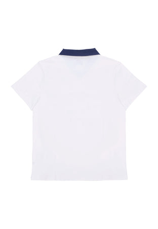 ARTE Polo Manica Corta Uomo Logo Collar Tee White/navy da uomo