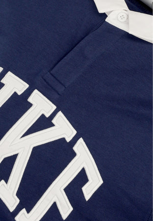 Nike Polo Manica Lunga Uomo Club L/s Polo Midnight Navy/white da uomo