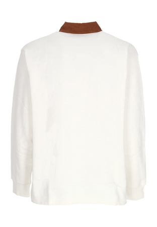 OBEY Polo Manica Lunga Uomo Palo Fleece Polo Blanc De Blanc da uomo