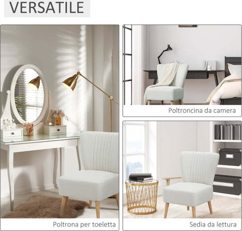 Poltrona-Imbottita-per-Soggiorno-e-Sala-pranzo-in-Stile-Nordico,-Poltroncina-da-Camera-in-Tessuto-e-Gambe-in-Legno---Bianco-sedia-salotto-ufficio-studio-F839-189A