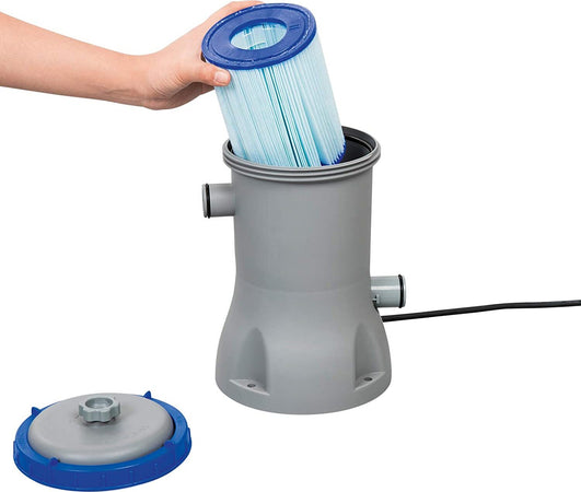 Pompa di filtraggio a cartuccia per piscine fuori terra portata 2.006 l/h