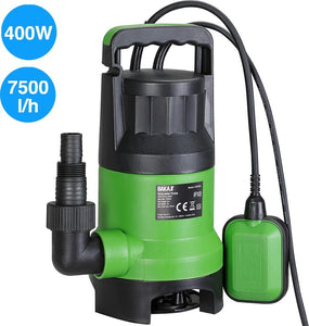 Pompa-Immersione-Elettropompa-Sommersa-Acque-Scure-Sporche-e-Chiare-400W-7000L/h