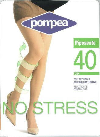Pompea-collant-calze-donna-40-den-riposante-contenitivo-punte-rinforzate-3-paia