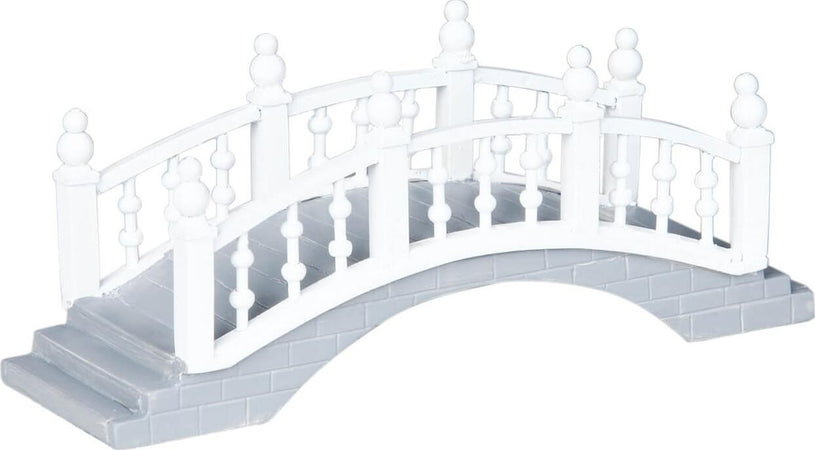 Ponte passerella bianco con base, edificio per villaggio di Natale in plastica Casa e cucina/Decorazioni per interni/Addobbi e decorazioni per ricorrenze/Decorazioni natalizie/Oggettistica MagiediNatale.it - Altamura, Commerciovirtuoso.it