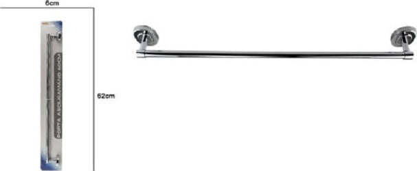 Porta-Asciugamani-In-Acciaio-A-Parete-Bagno-Fissaggio-Con-Viti-Colla-60-Cm-69196