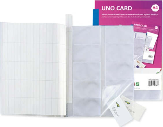 Porta biglietti da visita Asso Card - 21 x 29 7 cm - 10 buste con 10 tasche ciascuna - blu - Sei Rota Cancelleria e prodotti per ufficio/Archivio ufficio e accessori per scrivania/Accessori da scrivania e archiviazione/Porta biglietti da visita Eurocartuccia - Pavullo, Commerciovirtuoso.it