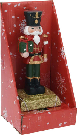 Porta calze a forma di Schiaccianoci, colore rosso e verde, in plastica, da 25 cm Casa e cucina/Decorazioni per interni/Addobbi e decorazioni per ricorrenze/Decorazioni natalizie/Schiaccianoci MagiediNatale.it - Altamura, Commerciovirtuoso.it