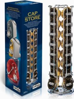 Porta-Capsule,-Colonna-Verticale-Girevole,-Caffitaly-System,-32-posti